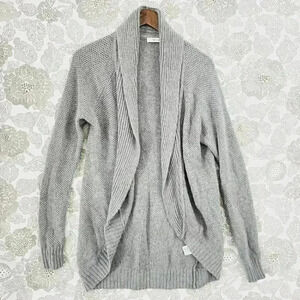 Talula Aritzia Cashmere Angora Open Front Women's Sweater Cardigan S 9854